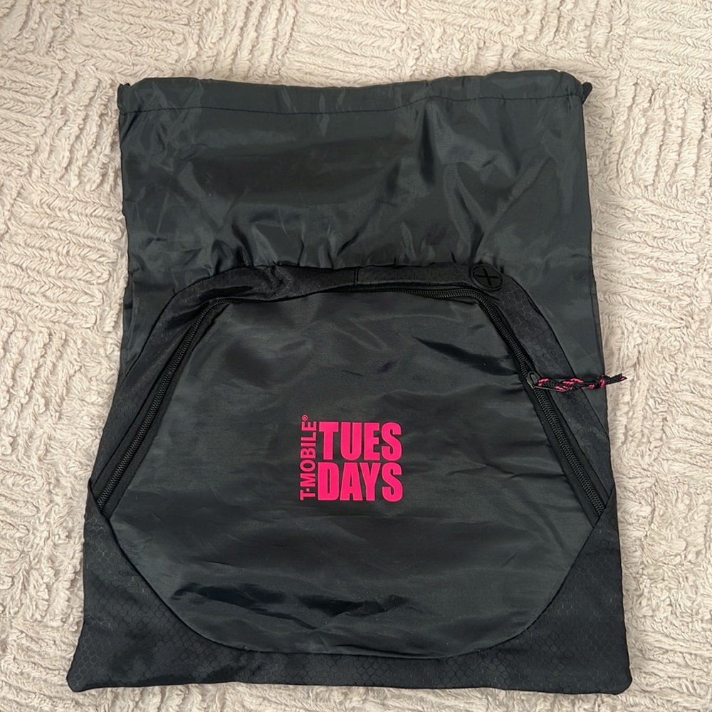 T-Mobile Tuesdays Drawstring Backpack Bag - Brand new
